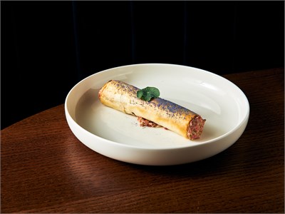 Тар-тар из мраморной говядины с трюфельным соусом 00889