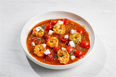 Креветки саганаки с фетой 00898