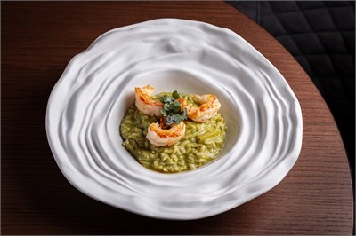 Ризотто со спаржей и креветками 00906